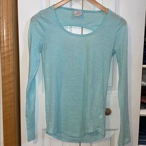 Baby blue long sleeve back cut out size small